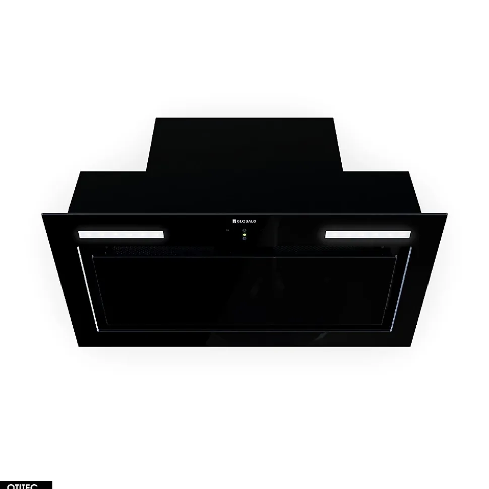 Hotte Casquette Aspirante Silencieuse - 60 cm - 545 m3/h - LUMOTION - Noir