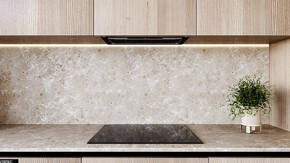 Hotte Casquette Aspirante Silencieuse - 60 cm - 545 m3/h - LUMOTION - Noir