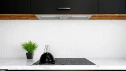 Hotte Casquette Aspirante Silencieuse - 80 cm - 330 m3/h - HADARIO - Inox