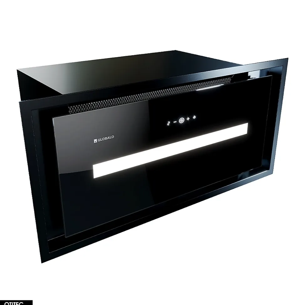 Hotte Casquette Aspirante Silencieuse - 60 cm - 720 m3/h - PINELIO - Noir