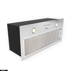 Hotte Casquette Aspirante Silencieuse - 60 cm - 320 m3/h - DELICO - Inox