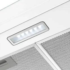 Hotte casquette blanche avec visière NNVHW60EU, 60 cm