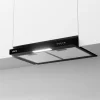 Hotte casquette 60cm classe a+ 220m3h 3 vitesses évacuation ou recyclage noir Ciarra CD6903DB
