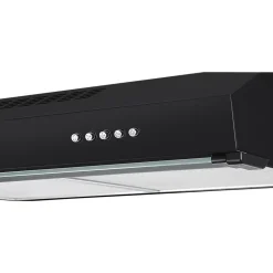 Hotte casquette noire avec visière NNVHB60EU, 60 cm