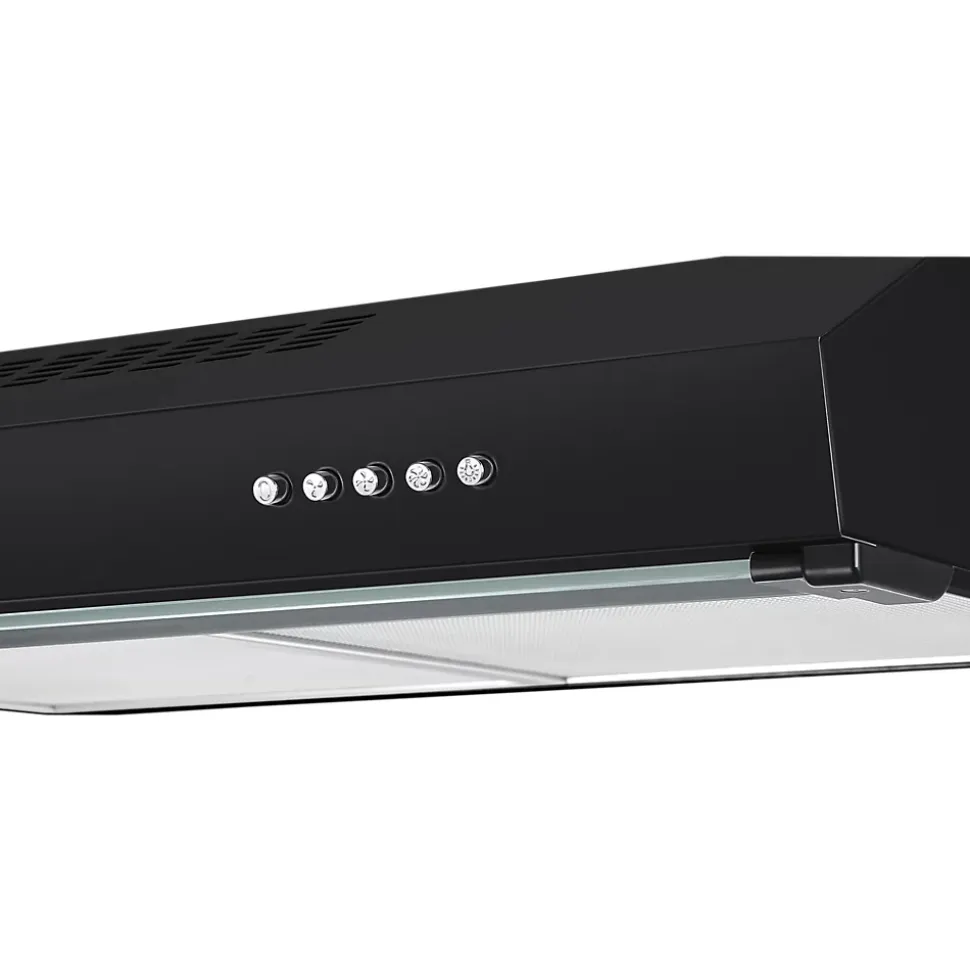 Hotte casquette noire avec visière NNVHB60EU, 60 cm