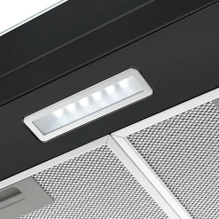 Hotte casquette noire avec visière NNVHB60EU, 60 cm