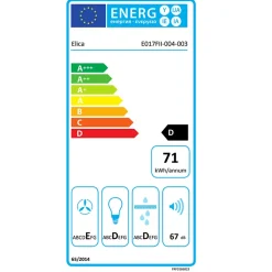 Hotte cuisine Elica encastrable ERA C noir 80 cm