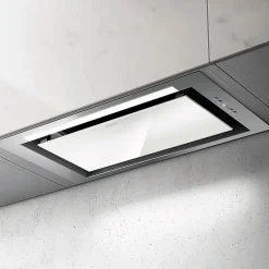 Hotte cuisine Elica encastrable HIDDEN 2.0 verre blanc 60 cm