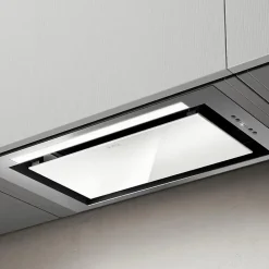 Hotte cuisine Elica encastrable HIDDEN 2.0 verre blanc 60 cm