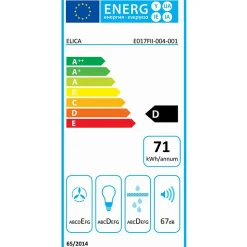 Hotte cuisine Elica encastrable ERA C inox 80 cm