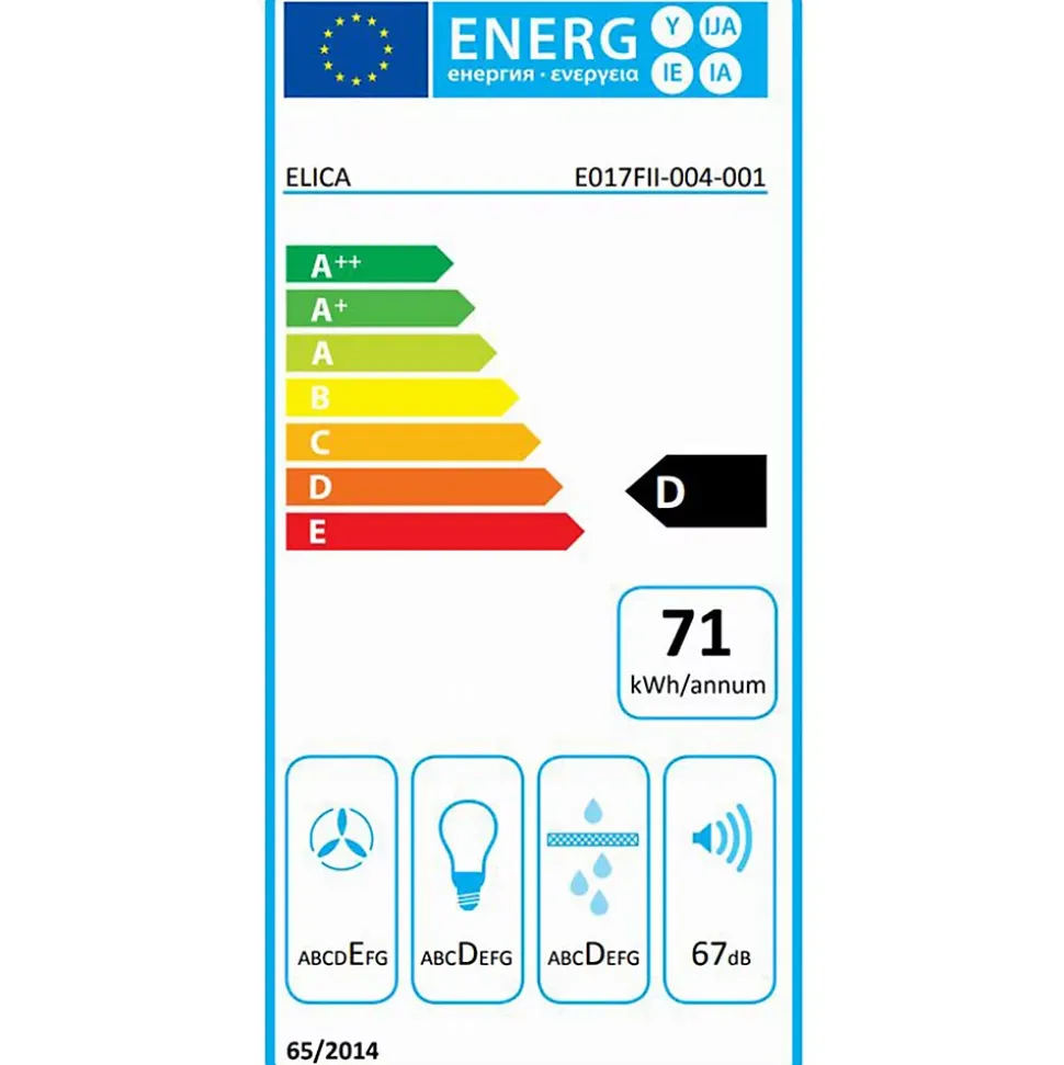 Hotte cuisine Elica encastrable ERA C inox 80 cm