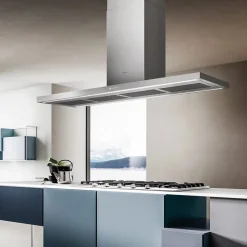 Hotte cuisine Elica îlot THIN ISLAND inox 120cm