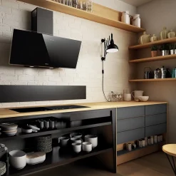 Hotte cuisine Elica murale SHIRE noir 90 cm