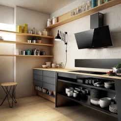 Hotte cuisine Elica murale SHIRE noir 90 cm