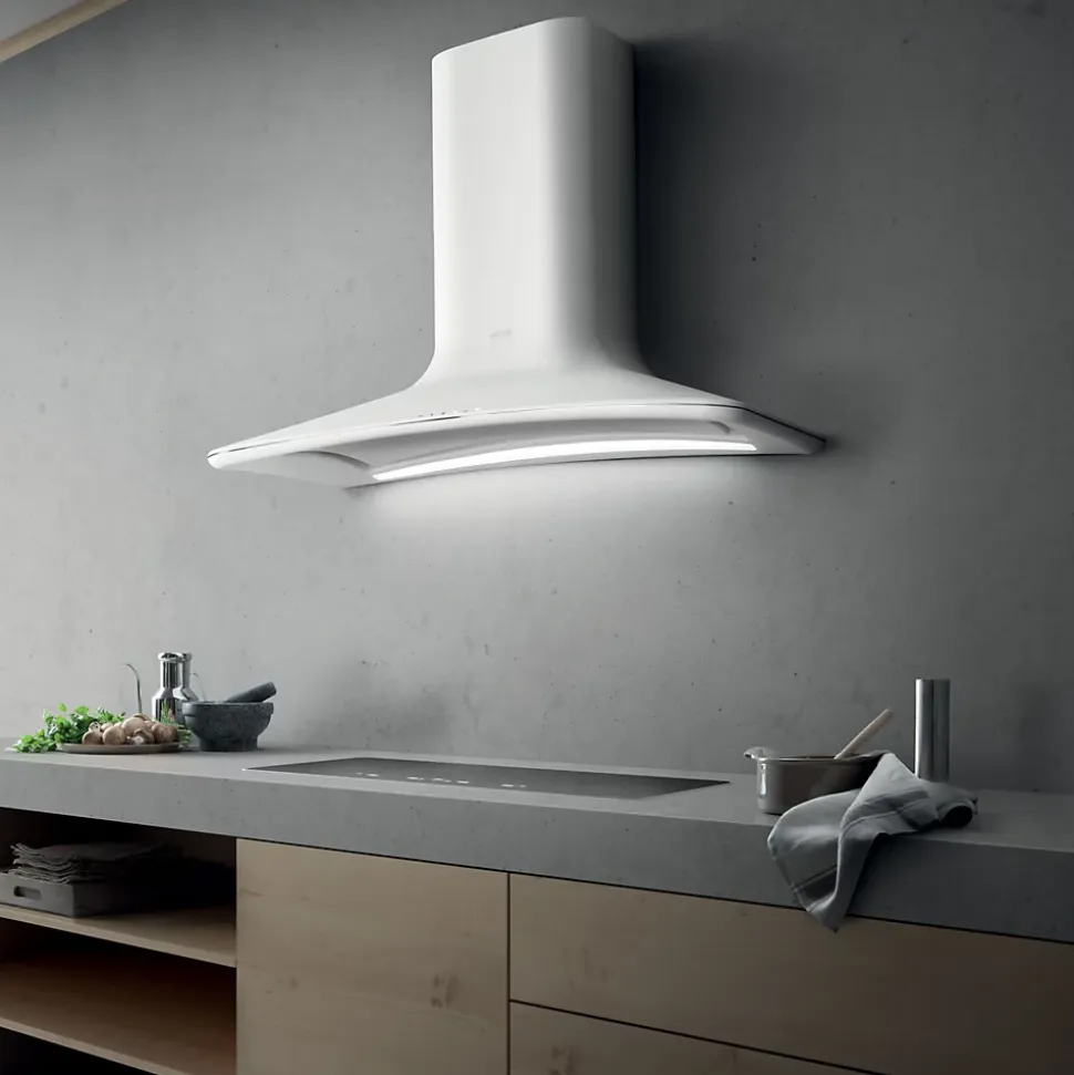 Hotte cuisine Elica murale SWEET blanc - version extraction