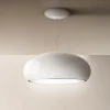 Hotte cuisine Elica suspendue SEASHELL blanc brillant 80 cm