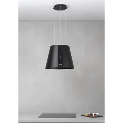 Hotte cuisine en îlot Silverline PURE PLUS noir mat 50 cm