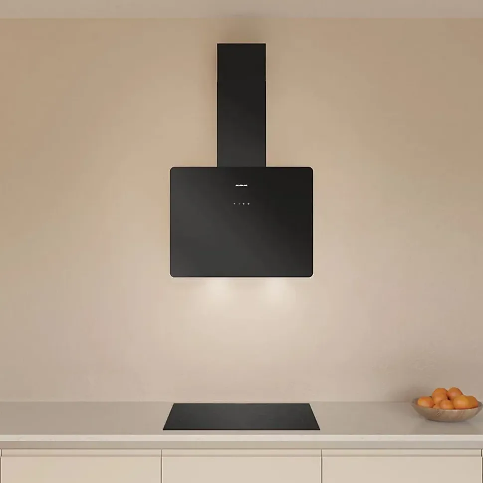 Hotte cuisine murale Silverline PORTO noire 60 cm