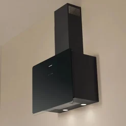 Hotte cuisine murale Silverline PORTO noire 60 cm