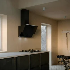 Hotte cuisine murale Silverline FARO noire 90 cm