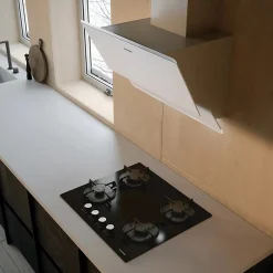 Hotte cuisine murale Silverline FARO blanc 90 cm