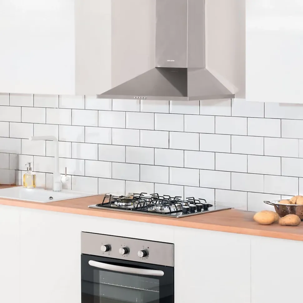 Hotte cuisine murale Silverline TESSY inox 90 cm