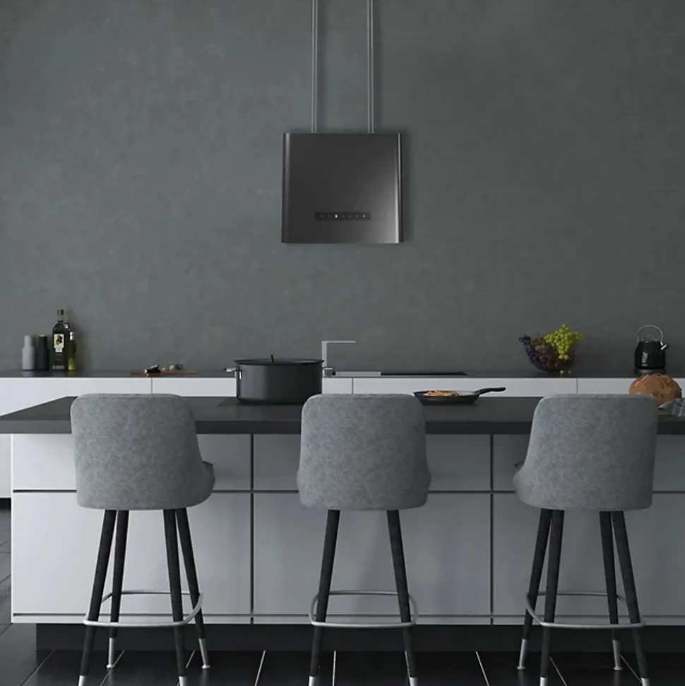 Hotte cuisine Silverline suspendue BRAGA noir 40 cm