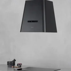 Hotte cuisine Silverline suspendue NEAT noir mat 50 cm