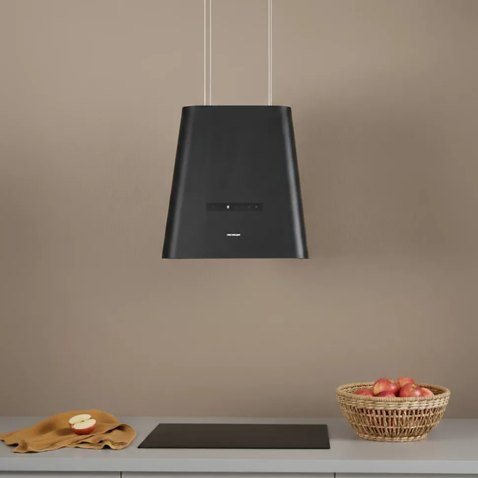 Hotte cuisine Silverline suspendue NEAT noir mat 50 cm