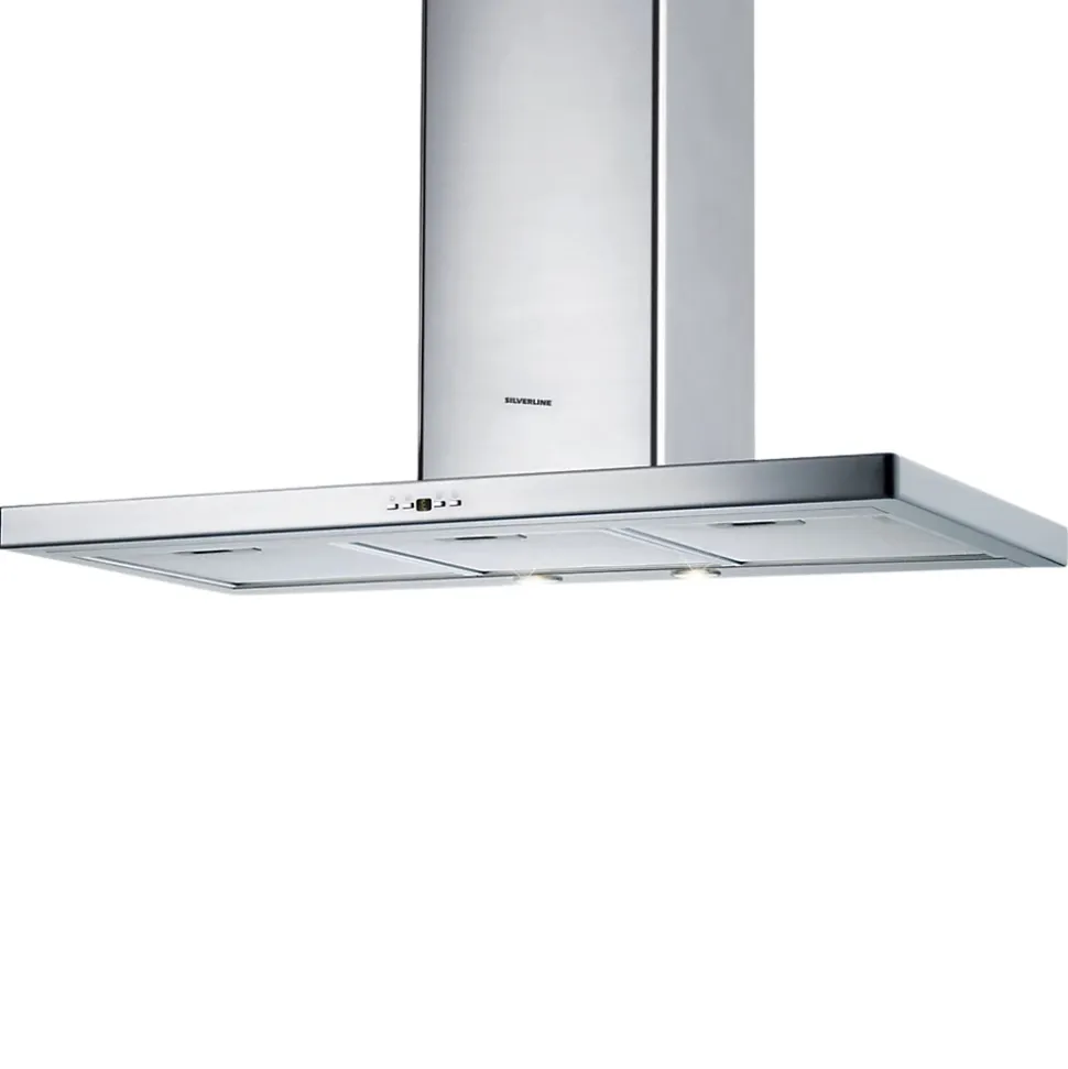 Hotte cuisine Silverline murale OPALE inox 90 cm