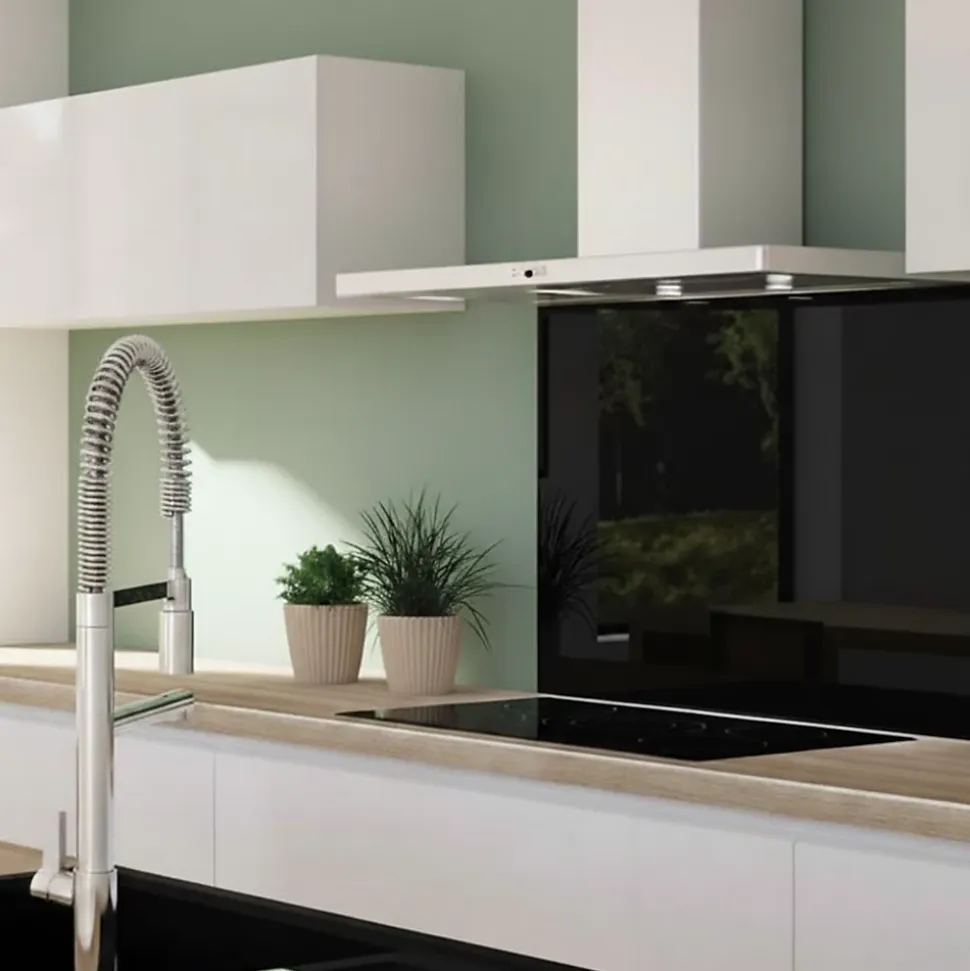 Hotte cuisine Silverline murale OPALE inox 90 cm