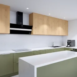 Hotte cuisine verticale Silverline ART verre noir 90 cm