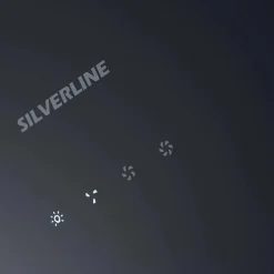 Hotte cuisine verticale Silverline ART verre noir 90 cm