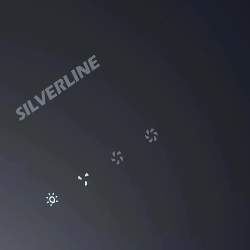 Hotte cuisine verticale Silverline ART verre noir 90 cm