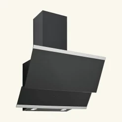 Hotte cuisine verticale Silverline LUKO verre trempé noir 60 cm