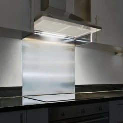 Hotte décorative 60cm murale 370m3h classe a++ 3 vitesses évacuation ou recyclage inox 201BK60 Ciarra