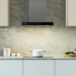 Hotte décorative 60cm classe a+++ murale 650m3h smart wifi 4 vitesses évacuation ou recyclage tactile inox CD6102S Ciarra