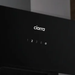 Hotte décorative 60cm murale 650m3h wifi connectée 4 vitesses évacuation ou recyclage tactile classe a+++ CD6736FB Ciarra
