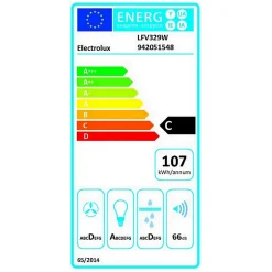 Hotte décorative ELECTROLUX LFV329W