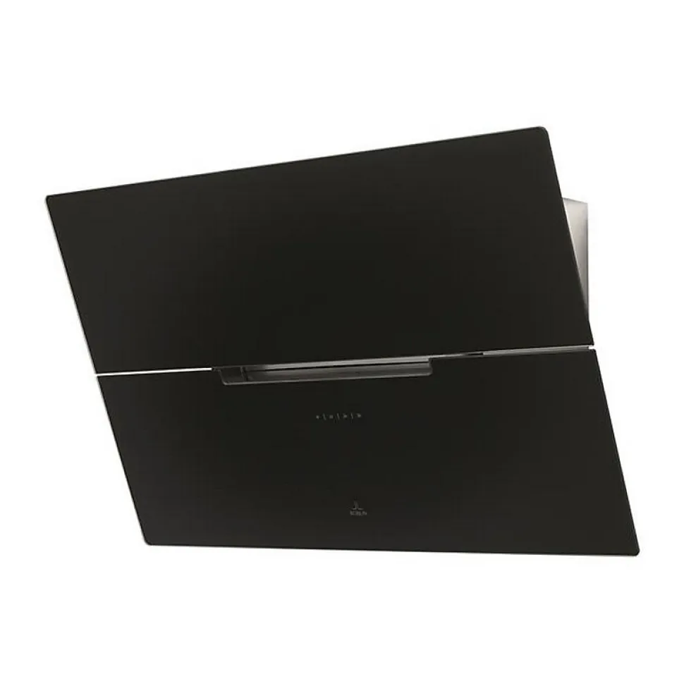 Hotte décorative inclinée 80cm 590m3/h noir Roblin 6989541 molière 800 verre