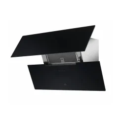 Hotte décorative inclinée 80cm 590m3/h noir Roblin 6989541 molière 800 verre