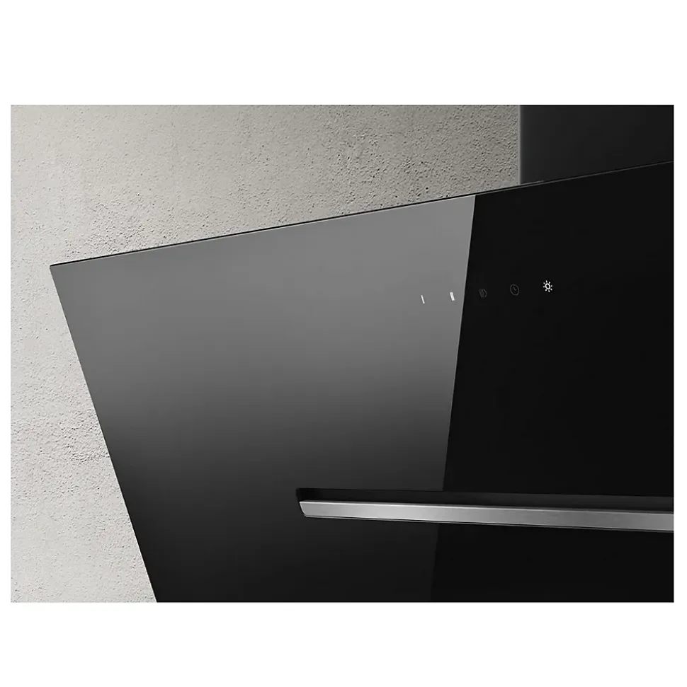 Hotte décorative inclinée 90cm 650 m3/h noir Elica PRF0166933