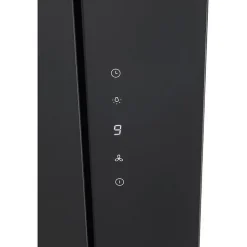 Hotte décorative inclinée 90cm 543m3/h inox/verre Brandt BHV1974IB