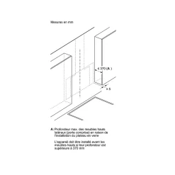 Hotte décorative inclinée 80cm 438m3/h noir Bosch DWJ81AN60