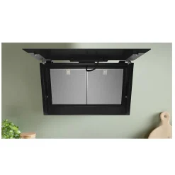 Hotte décorative inclinée 80cm 438m3/h noir Bosch DWJ81AN60
