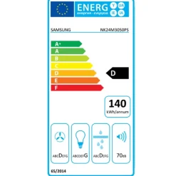 Hotte décorative murale 60cm 73db 512m3/h inox Samsung NK24M3050PS