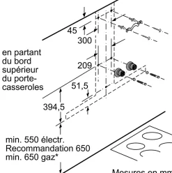 Hotte décorative murale 90cm 55db 843m3/h inox Siemens LC98BIP50 iq500