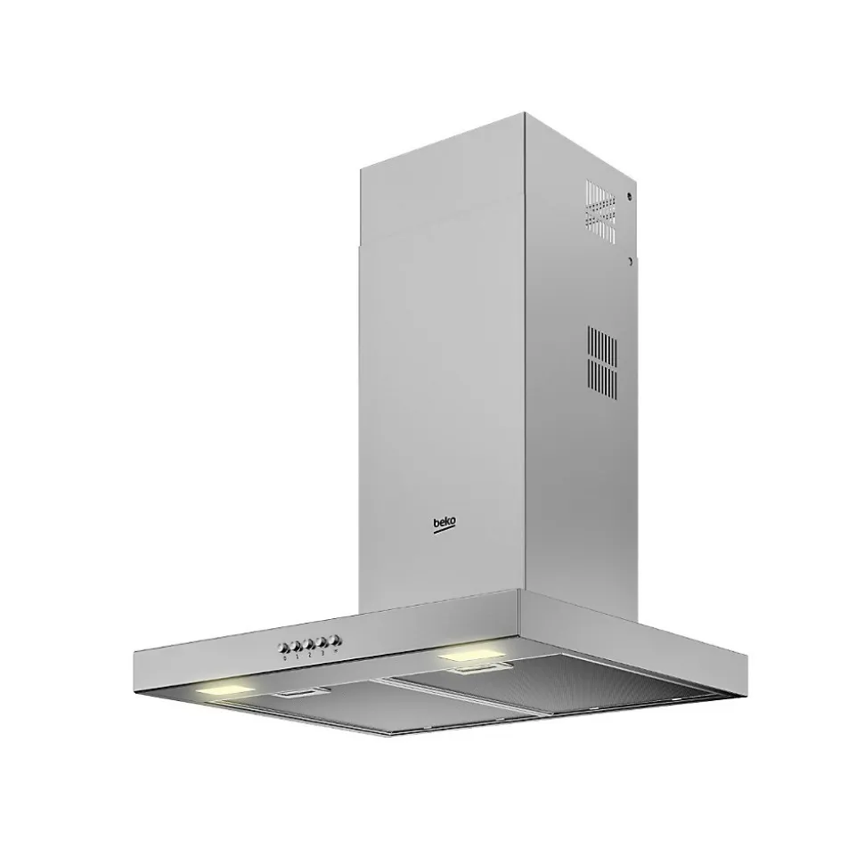 Hotte décorative murale 60cm 68db 613m3/h inox Beko BHCB61622BXH