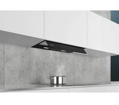 Hotte décorative murale Siemens LJ67BAM60 Design intégré 60 cm Noir avec finition en verre