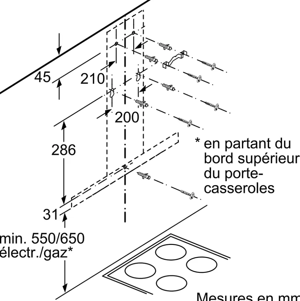 Hotte décorative NEFF, D64BBC0N0